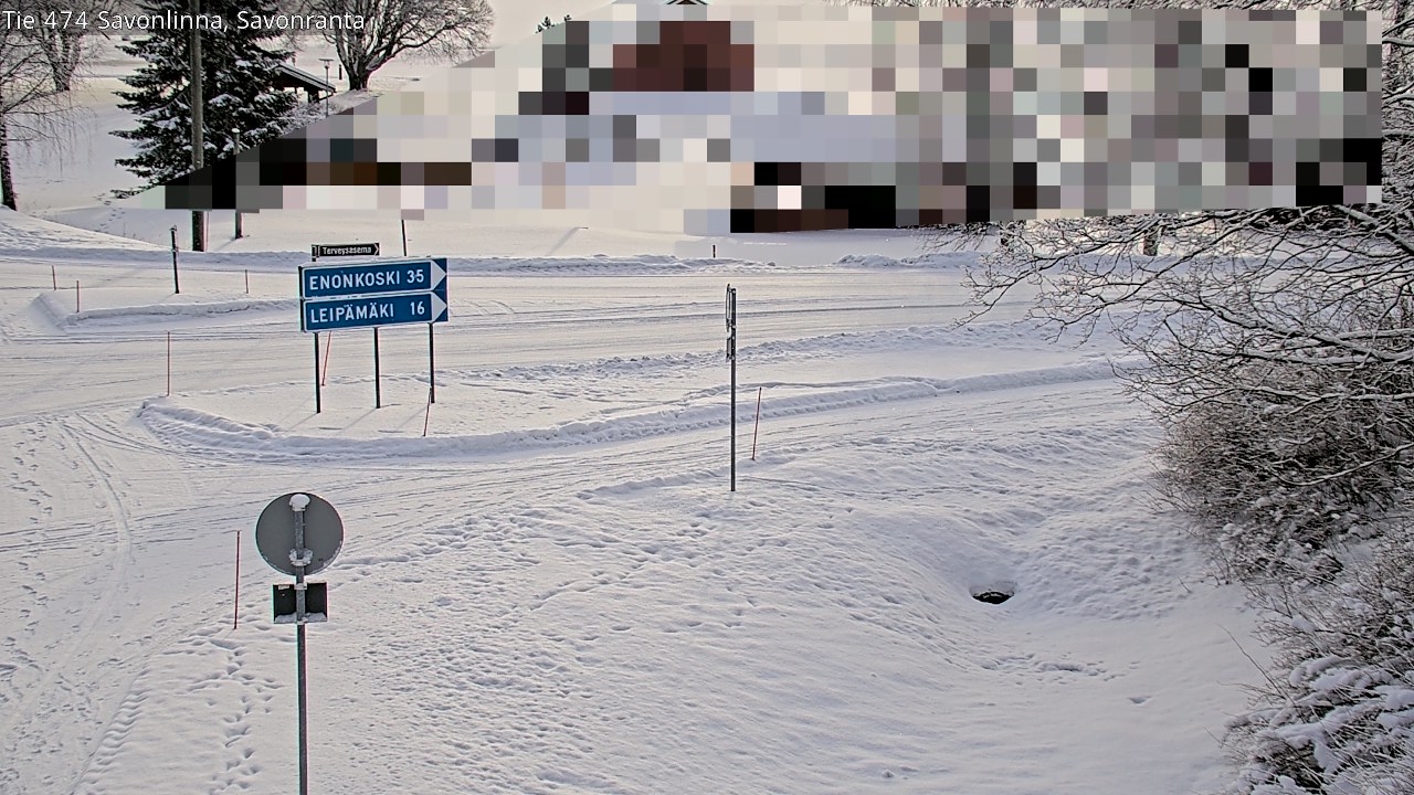 Weather Camera Image Road 474 Savonlinna Savonranta, Savonlinna, Etelä-Savo