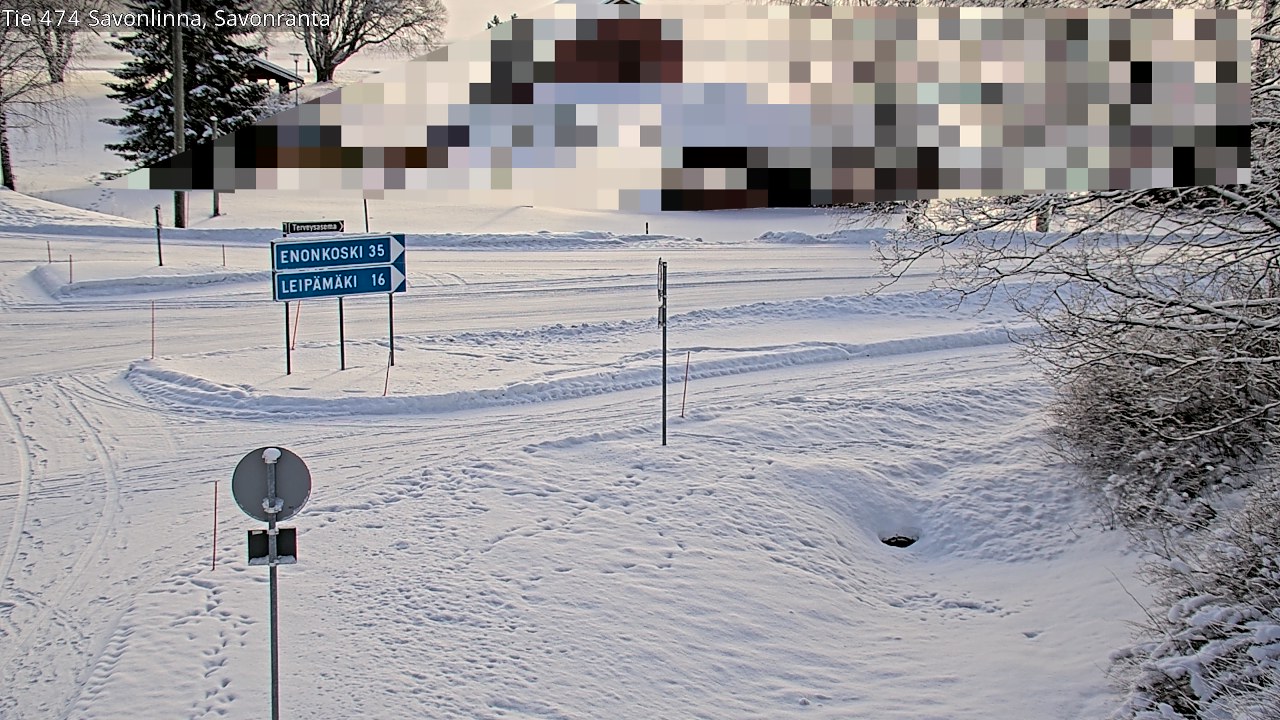 Weather Camera Image Road 474 Savonlinna Savonranta, Savonlinna, Etelä-Savo