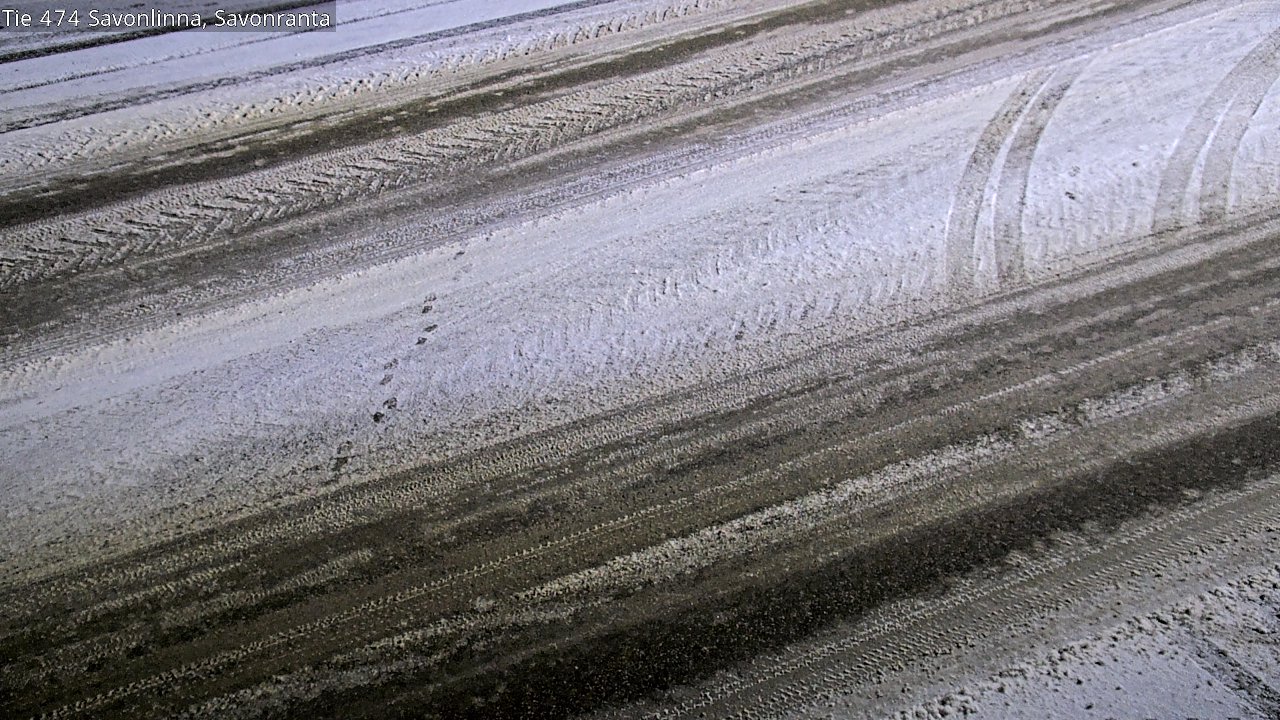 Weather Camera Image Väg 474 Nyslott Savonranta, Savonlinna, Etelä-Savo