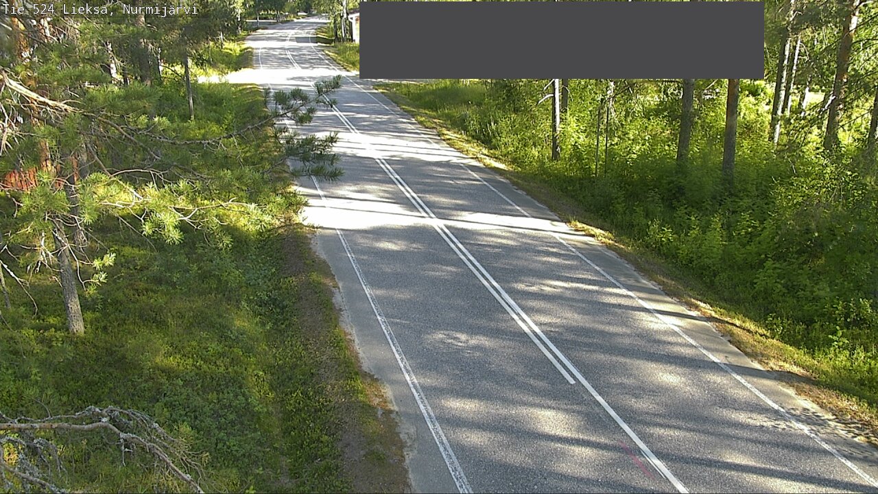 Weather Camera Image Väg 524 Lieksa, Nurmijärvi, Lieksa, Pohjois-Karjala
