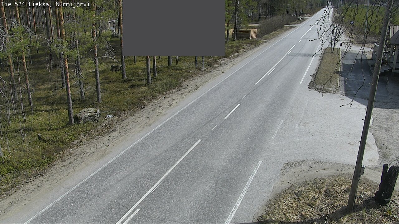 Weather Camera Image Väg 524 Lieksa, Nurmijärvi, Lieksa, Pohjois-Karjala
