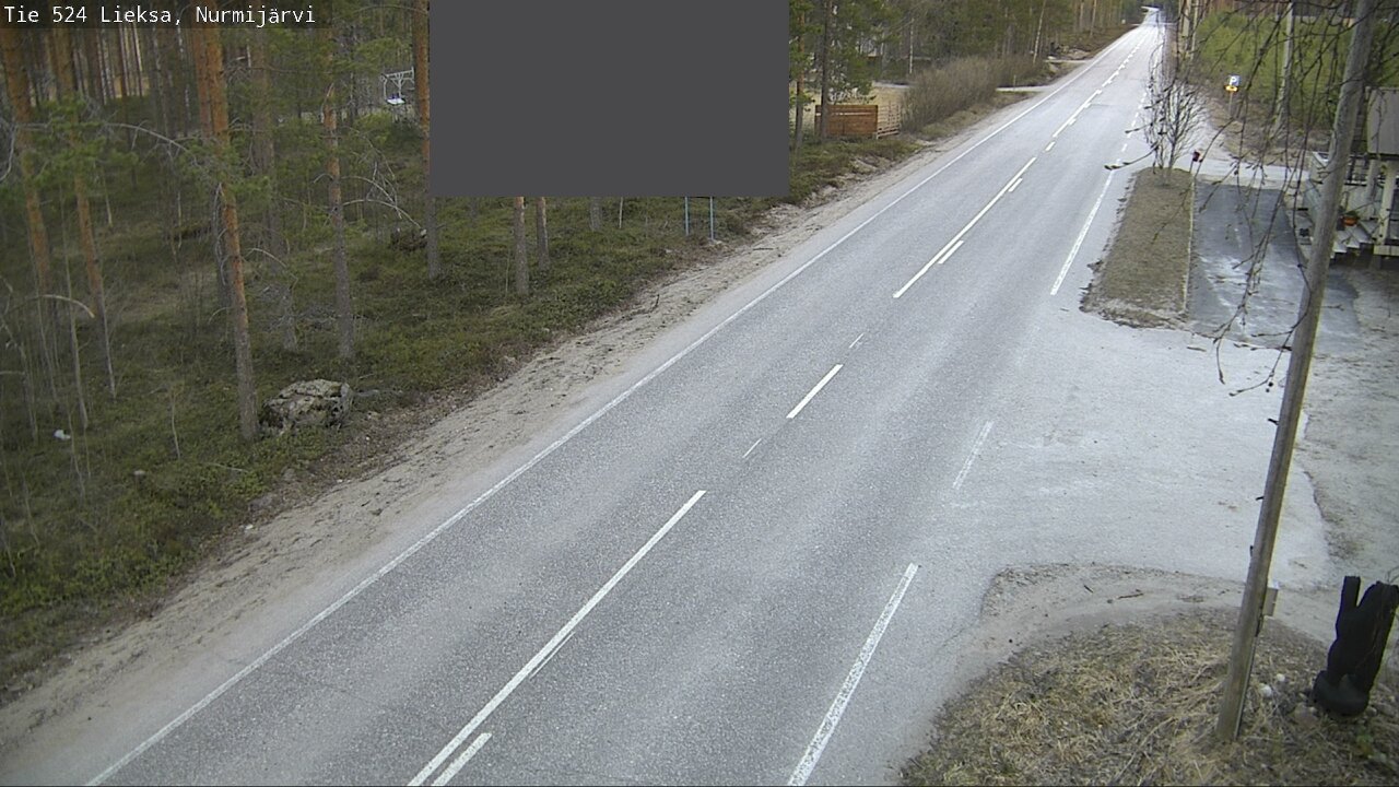 Weather Camera Image Väg 524 Lieksa, Nurmijärvi, Lieksa, Pohjois-Karjala