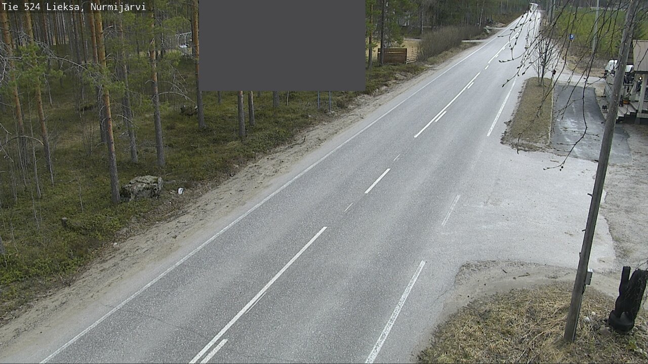 Weather Camera Image Väg 524 Lieksa, Nurmijärvi, Lieksa, Pohjois-Karjala