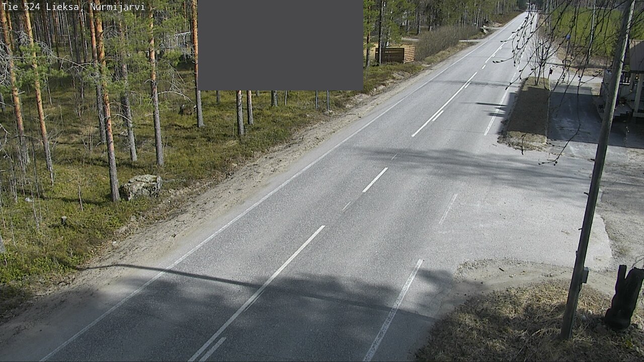 Weather Camera Image Väg 524 Lieksa, Nurmijärvi, Lieksa, Pohjois-Karjala