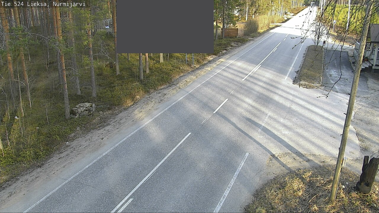 Weather Camera Image Väg 524 Lieksa, Nurmijärvi, Lieksa, Pohjois-Karjala