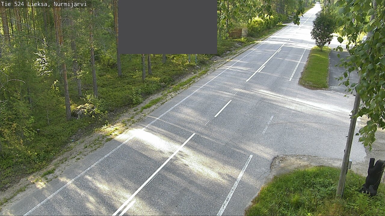 Weather Camera Image Väg 524 Lieksa, Nurmijärvi, Lieksa, Pohjois-Karjala