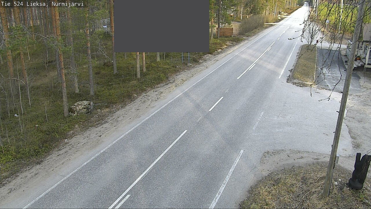 Weather Camera Image Väg 524 Lieksa, Nurmijärvi, Lieksa, Pohjois-Karjala