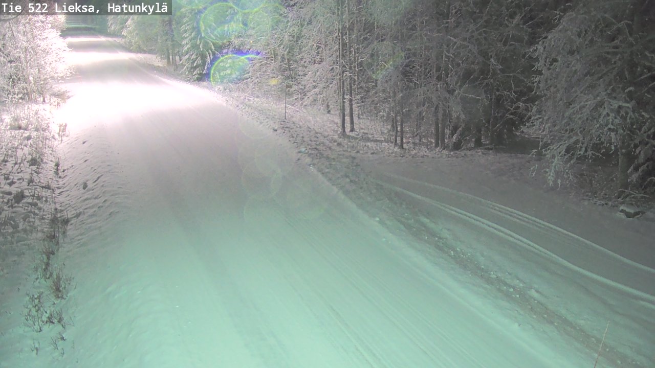 Weather Camera Image Väg 522 Lieksa, Hatunkylä, Lieksa, Pohjois-Karjala