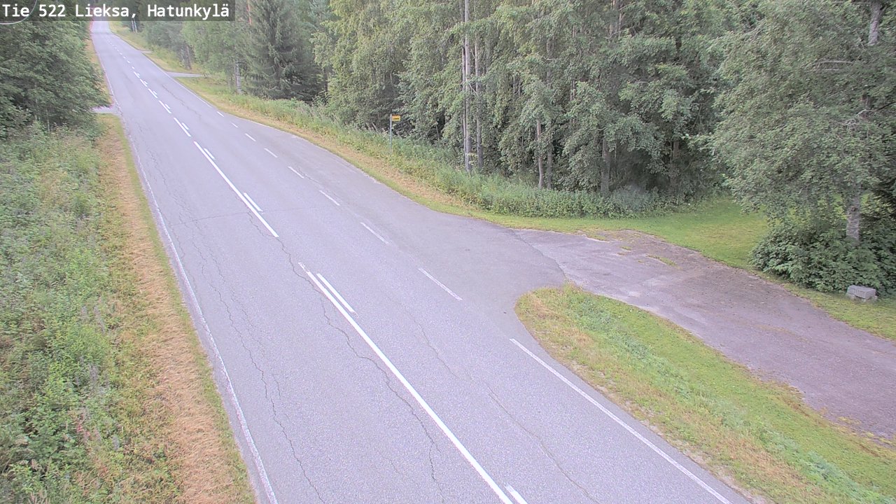 Weather Camera Image Väg 522 Lieksa, Hatunkylä, Lieksa, Pohjois-Karjala