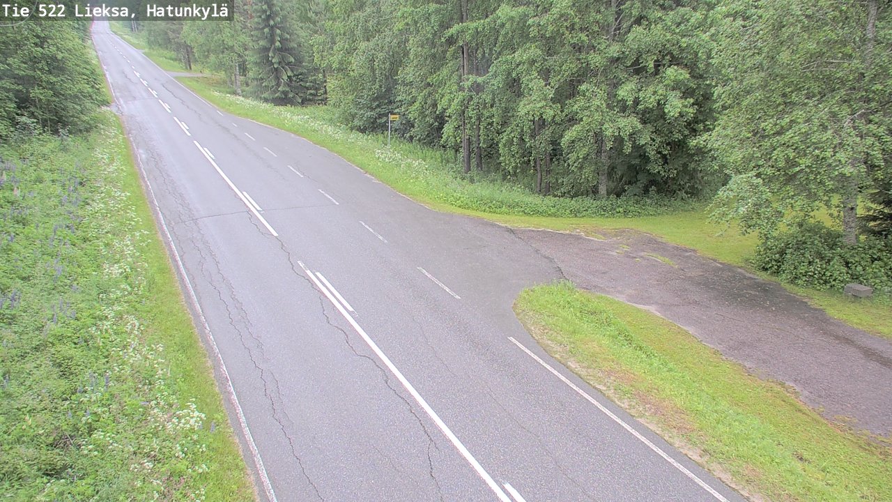 Weather Camera Image Väg 522 Lieksa, Hatunkylä, Lieksa, Pohjois-Karjala
