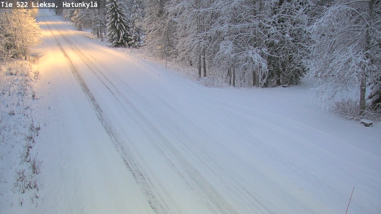 Weather Camera Image Väg 522 Lieksa, Hatunkylä, Lieksa, Pohjois-Karjala