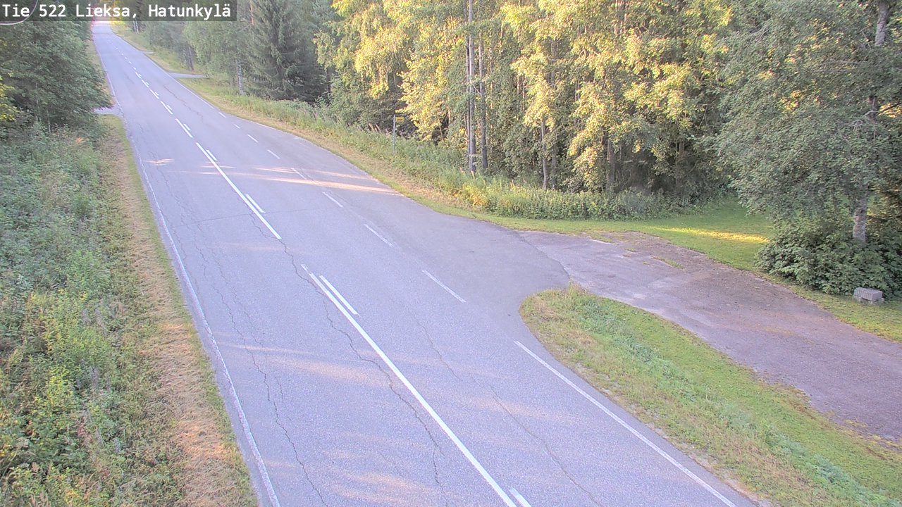 Weather Camera Image Väg 522 Lieksa, Hatunkylä, Lieksa, Pohjois-Karjala