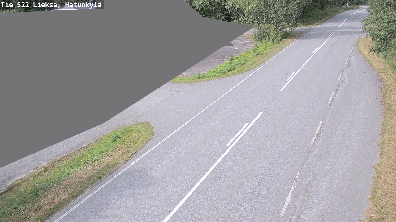 Weather Camera Image Väg 522 Lieksa, Hatunkylä, Lieksa, Pohjois-Karjala
