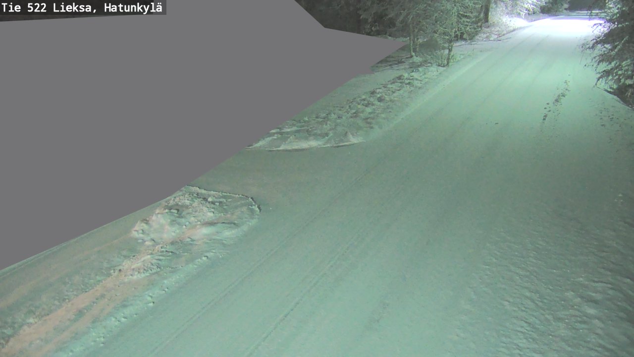 Weather Camera Image Väg 522 Lieksa, Hatunkylä, Lieksa, Pohjois-Karjala