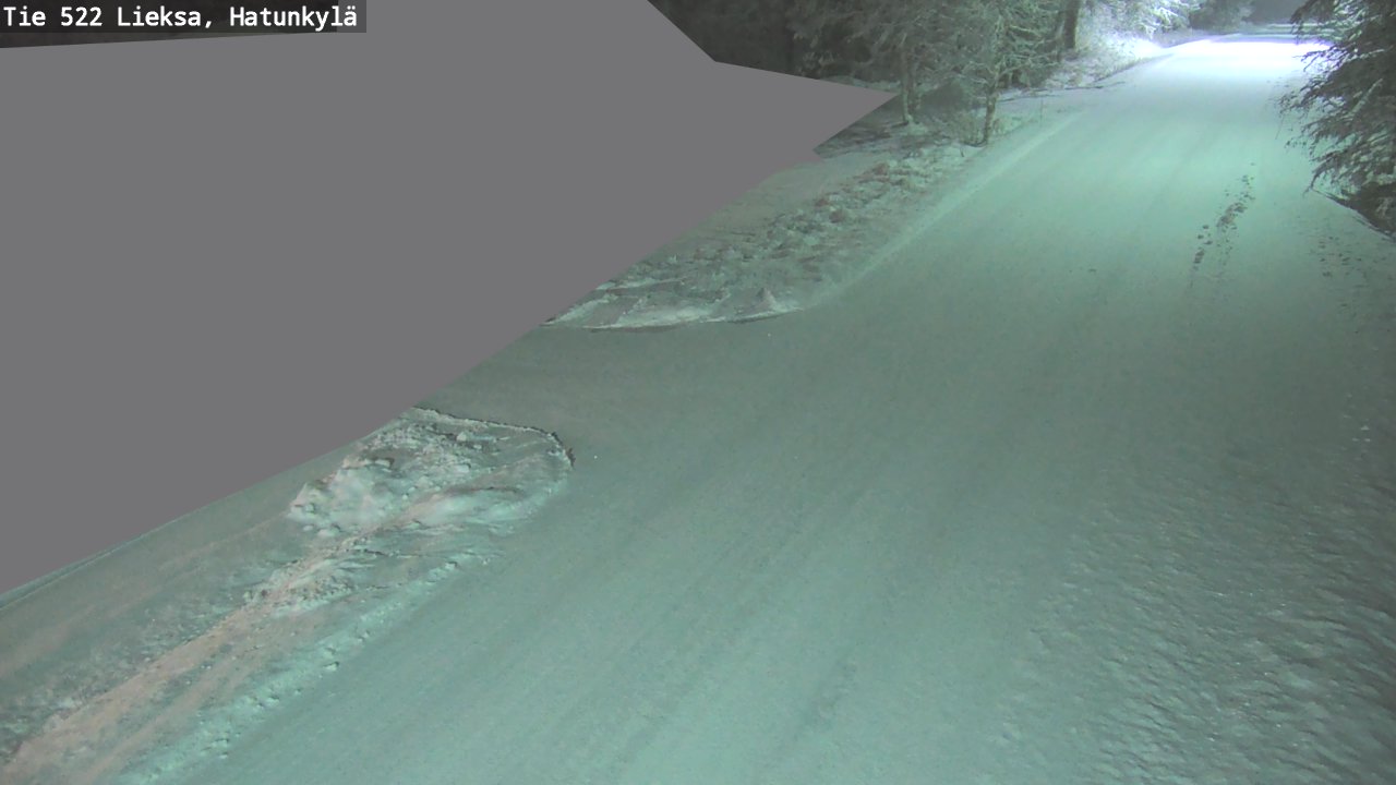 Weather Camera Image Väg 522 Lieksa, Hatunkylä, Lieksa, Pohjois-Karjala