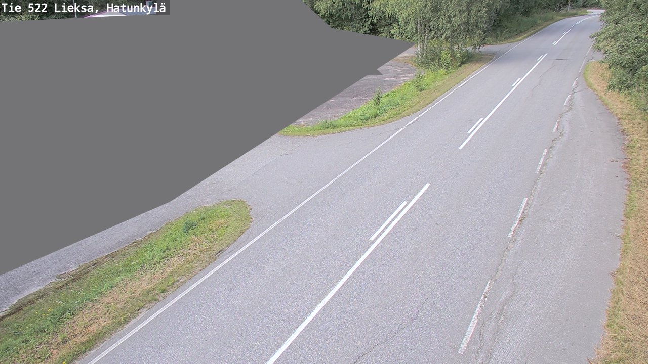 Weather Camera Image Väg 522 Lieksa, Hatunkylä, Lieksa, Pohjois-Karjala