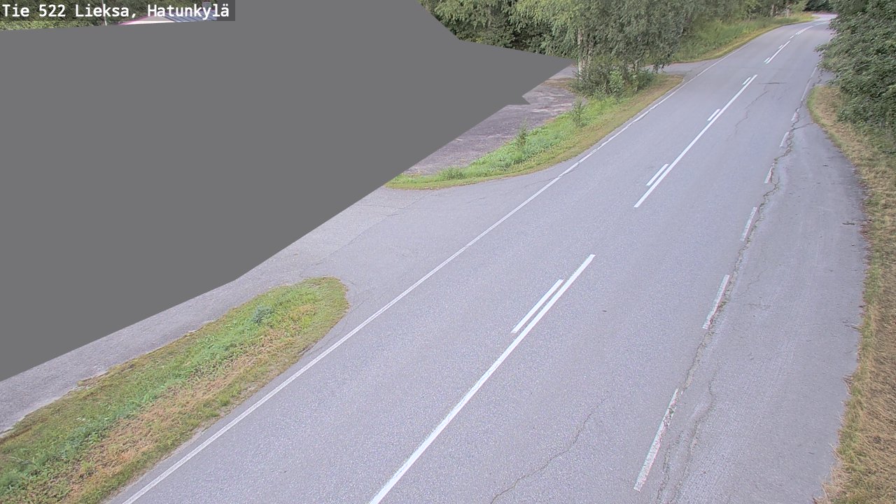 Weather Camera Image Väg 522 Lieksa, Hatunkylä, Lieksa, Pohjois-Karjala