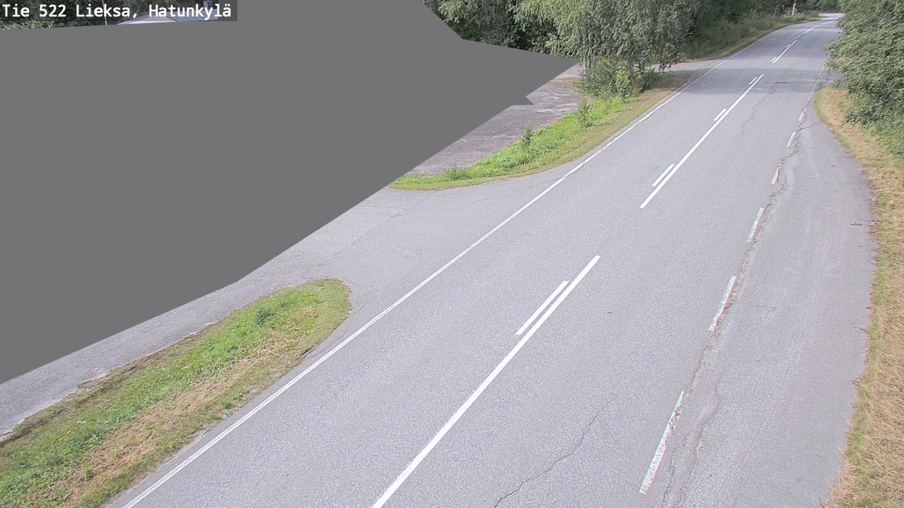 Weather Camera Image Väg 522 Lieksa, Hatunkylä, Lieksa, Pohjois-Karjala