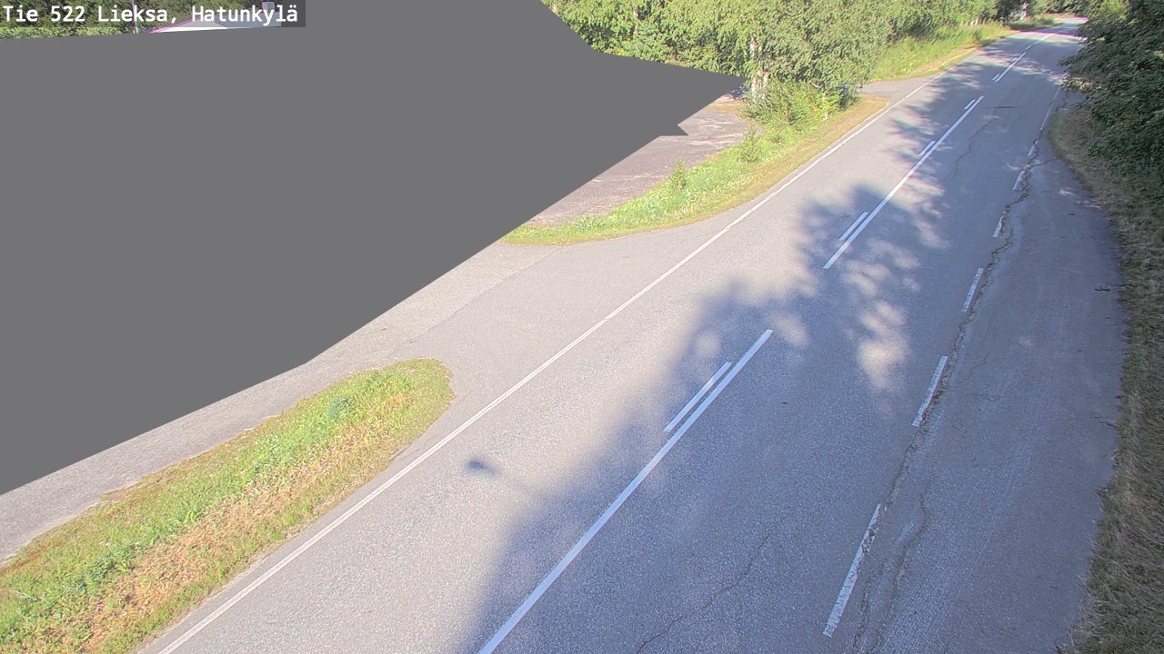 Weather Camera Image Väg 522 Lieksa, Hatunkylä, Lieksa, Pohjois-Karjala