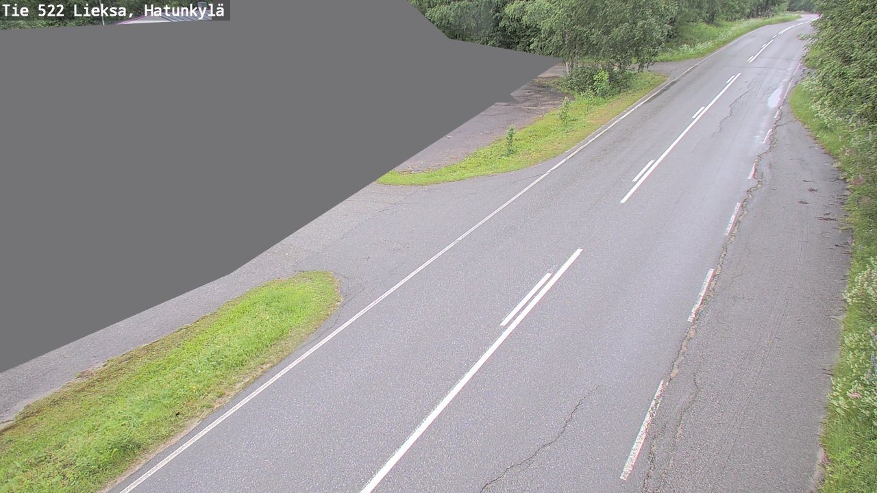 Weather Camera Image Väg 522 Lieksa, Hatunkylä, Lieksa, Pohjois-Karjala