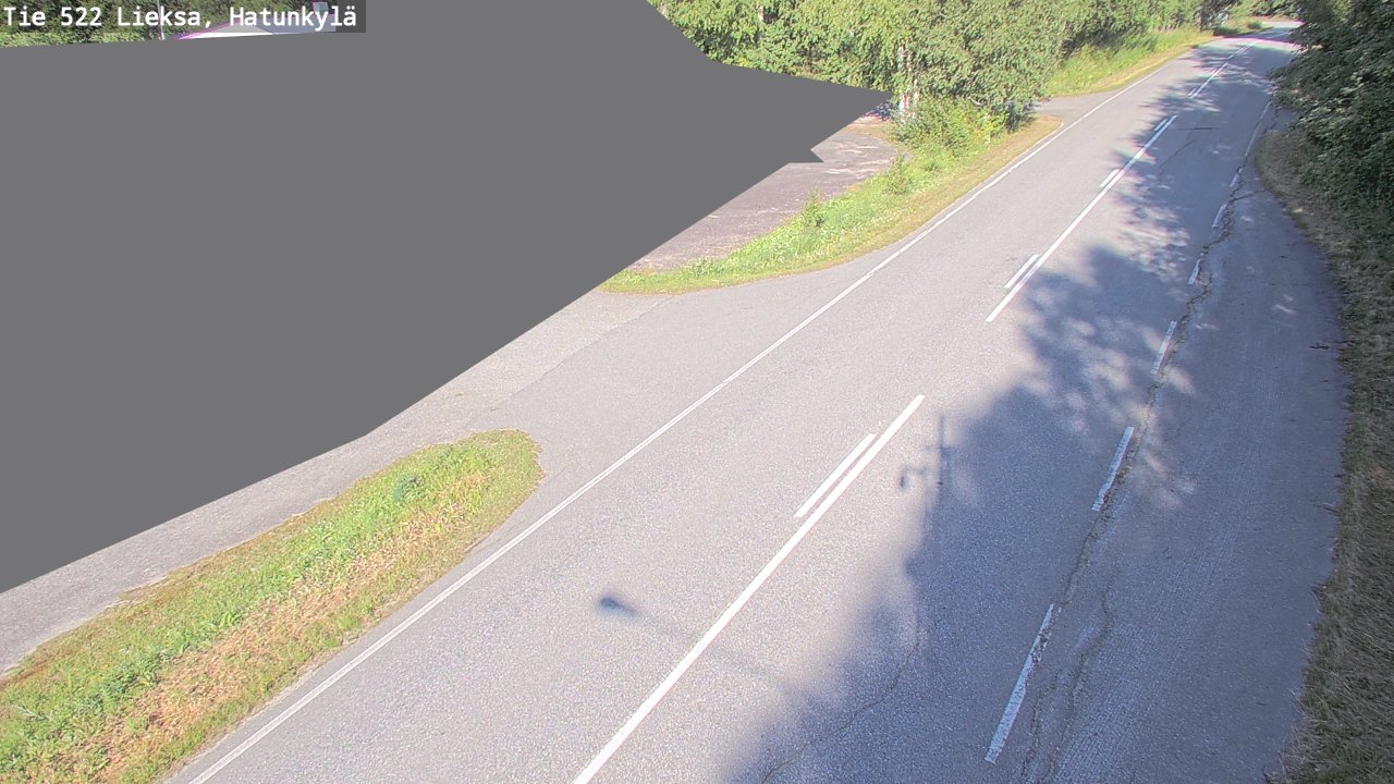 Weather Camera Image Väg 522 Lieksa, Hatunkylä, Lieksa, Pohjois-Karjala
