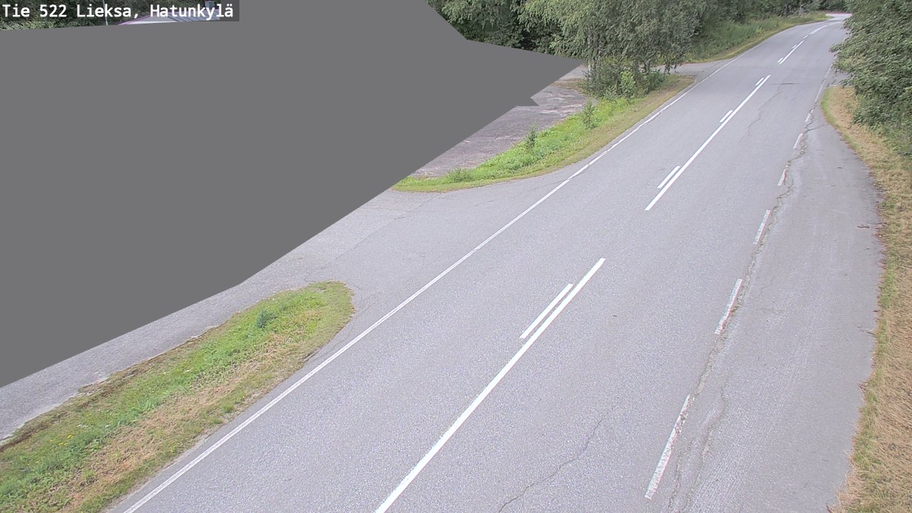 Weather Camera Image Väg 522 Lieksa, Hatunkylä, Lieksa, Pohjois-Karjala