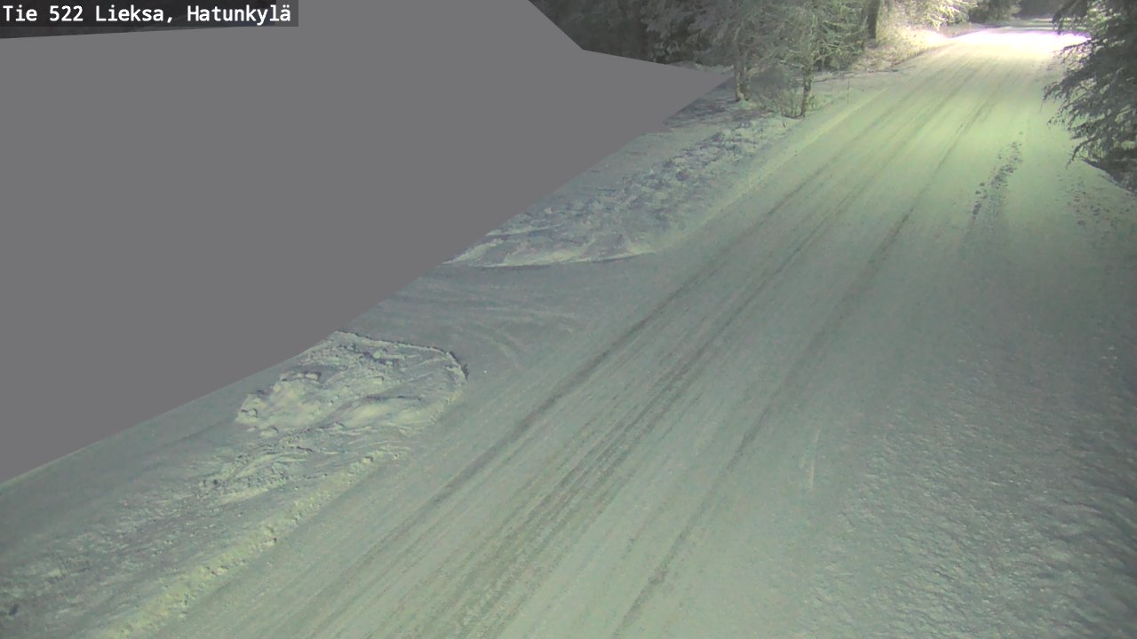 Weather Camera Image Väg 522 Lieksa, Hatunkylä, Lieksa, Pohjois-Karjala