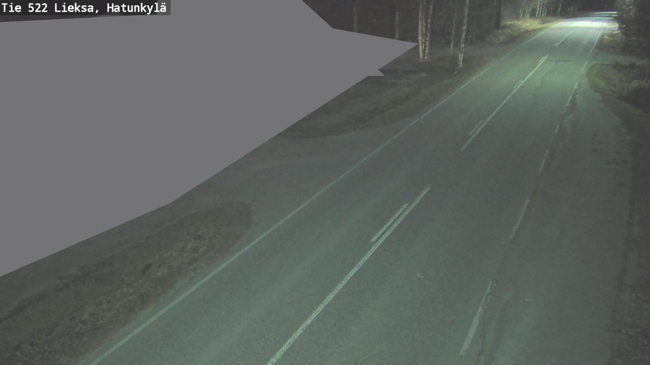 Weather Camera Image Väg 522 Lieksa, Hatunkylä, Lieksa, Pohjois-Karjala