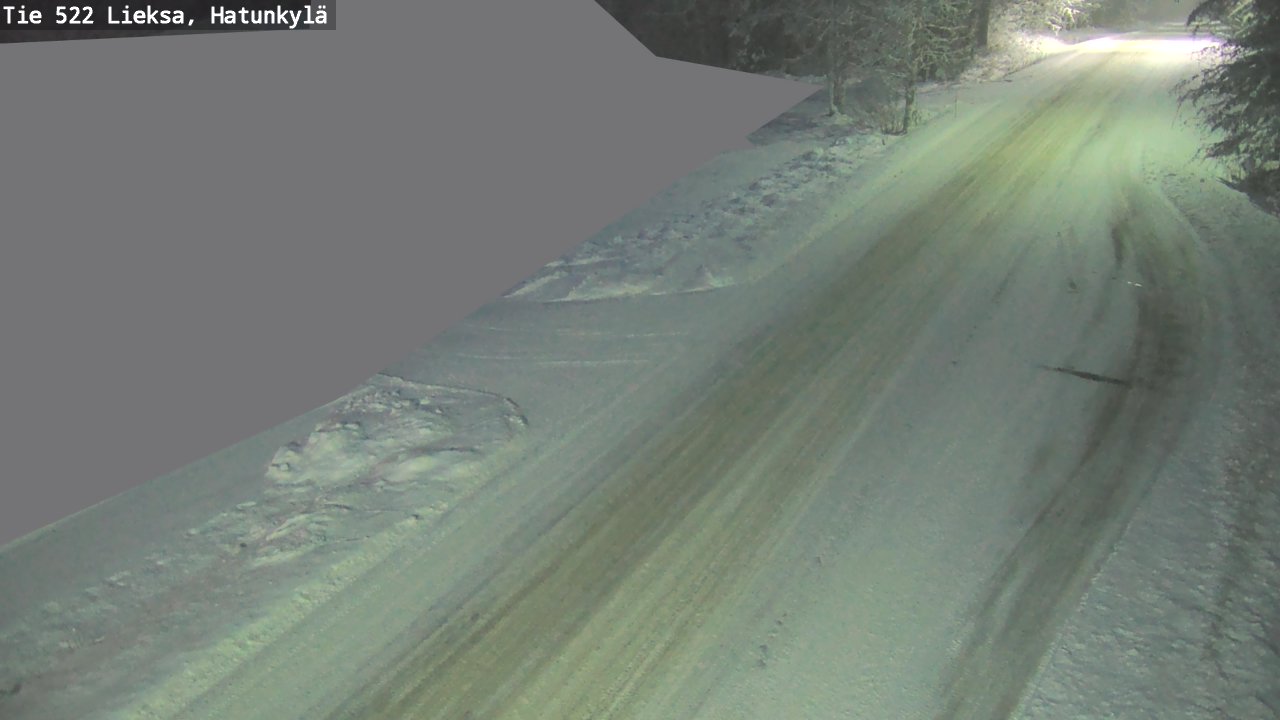 Weather Camera Image Väg 522 Lieksa, Hatunkylä, Lieksa, Pohjois-Karjala