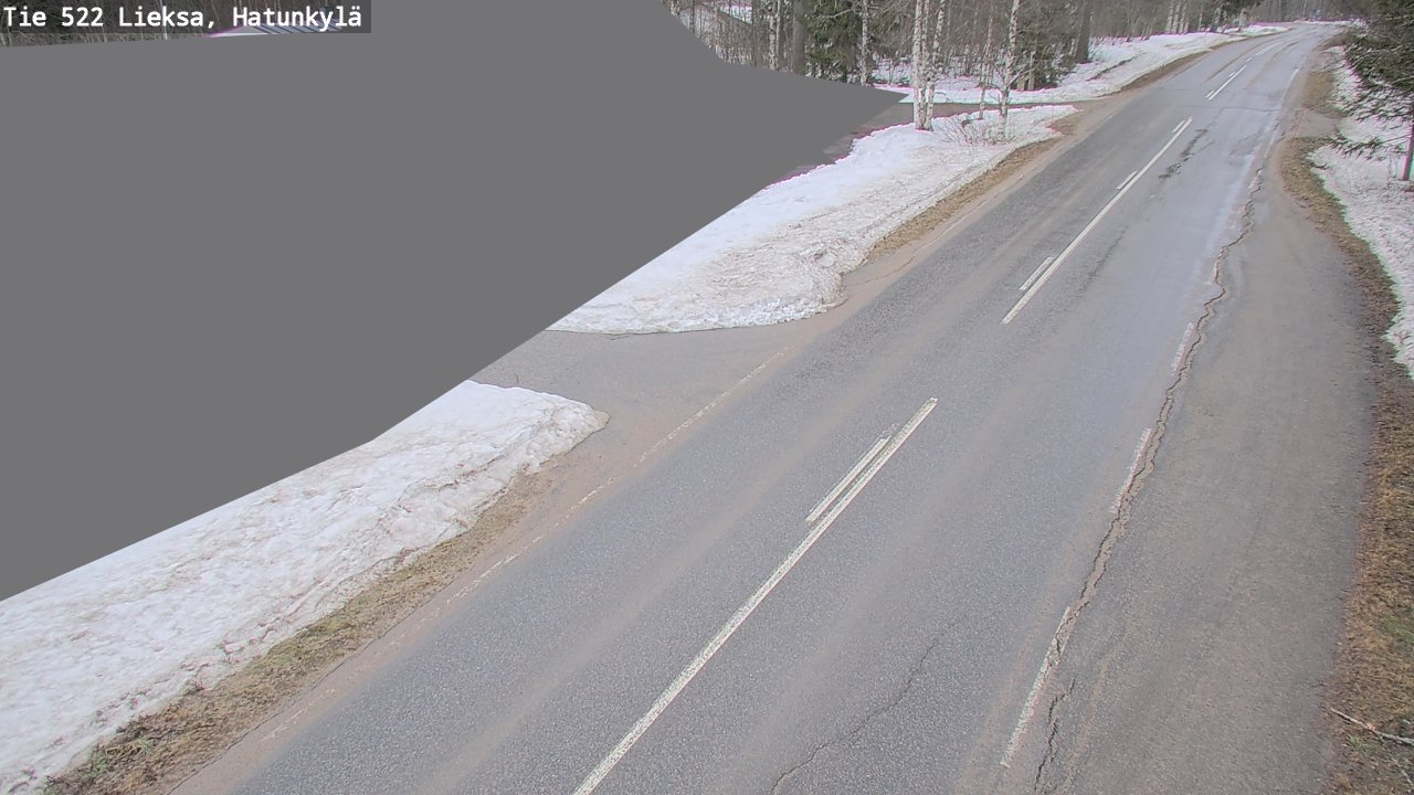 Weather Camera Image Väg 522 Lieksa, Hatunkylä, Lieksa, Pohjois-Karjala