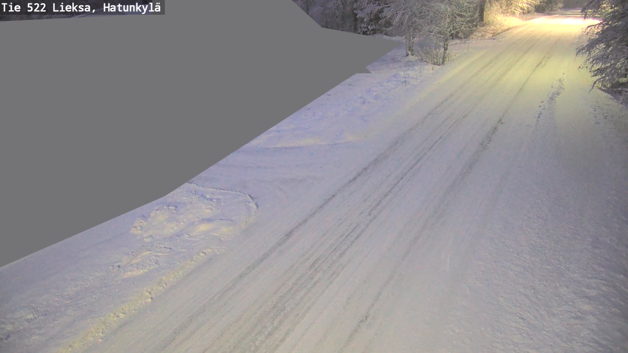 Weather Camera Image Väg 522 Lieksa, Hatunkylä, Lieksa, Pohjois-Karjala