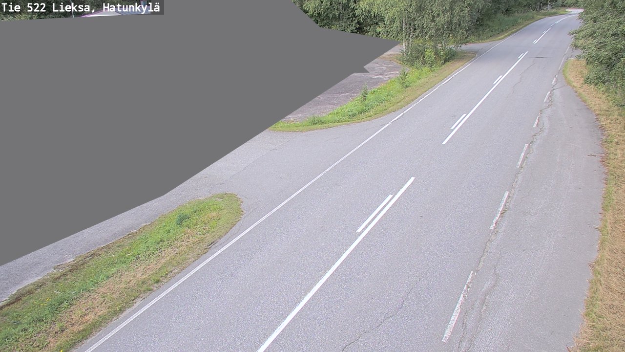 Weather Camera Image Väg 522 Lieksa, Hatunkylä, Lieksa, Pohjois-Karjala