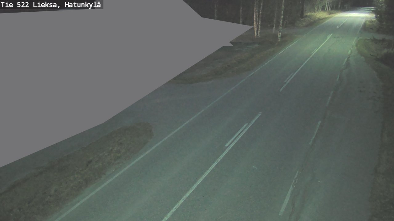 Weather Camera Image Väg 522 Lieksa, Hatunkylä, Lieksa, Pohjois-Karjala