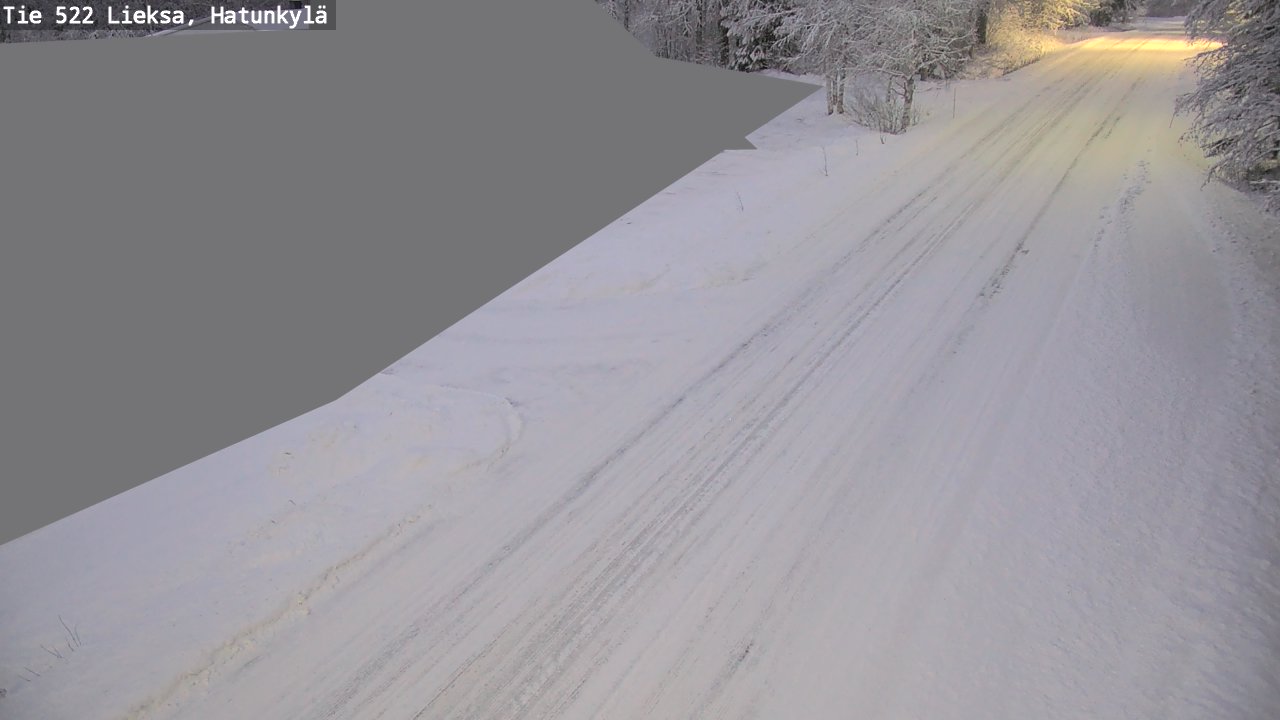 Weather Camera Image Väg 522 Lieksa, Hatunkylä, Lieksa, Pohjois-Karjala