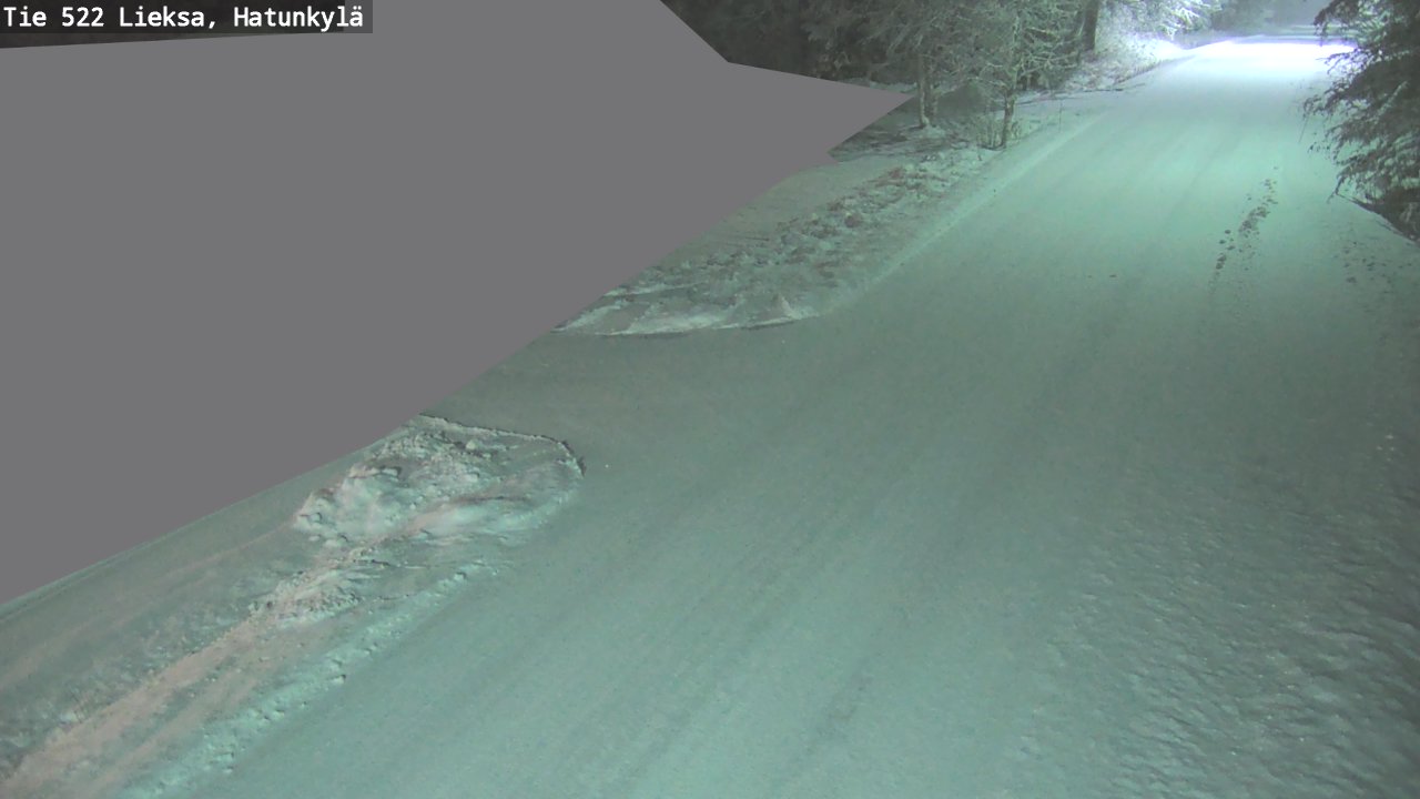 Weather Camera Image Väg 522 Lieksa, Hatunkylä, Lieksa, Pohjois-Karjala