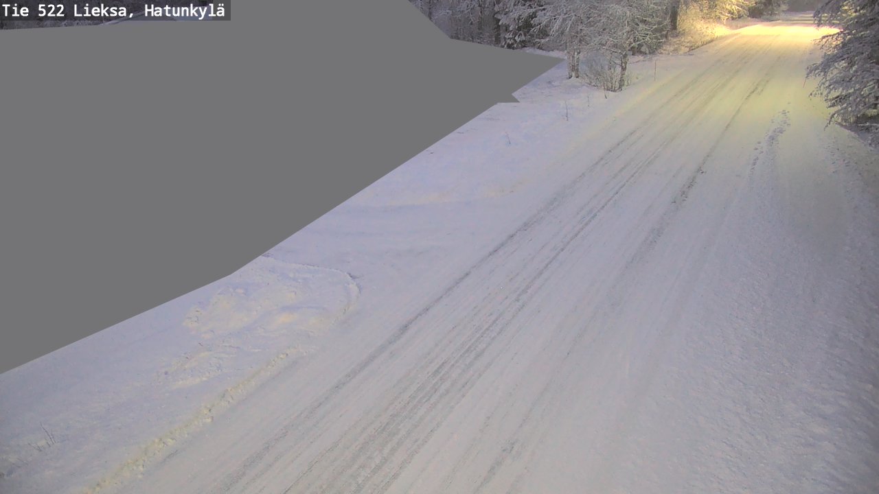 Weather Camera Image Väg 522 Lieksa, Hatunkylä, Lieksa, Pohjois-Karjala