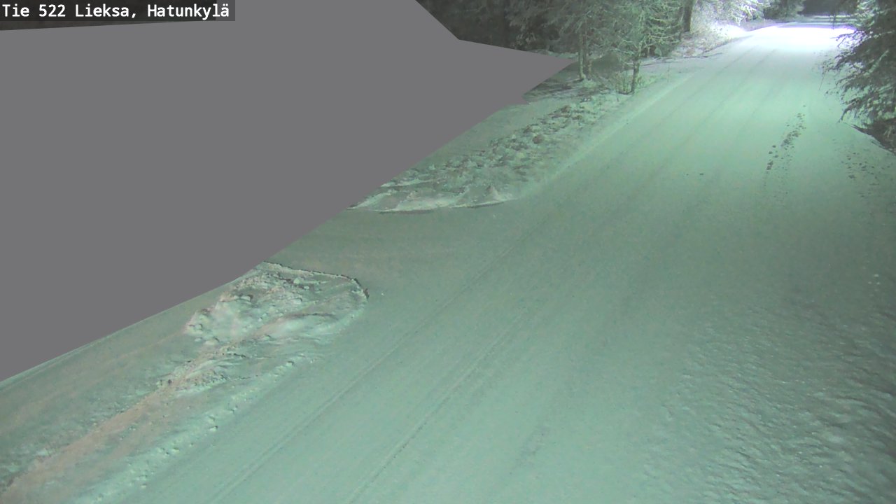 Weather Camera Image Väg 522 Lieksa, Hatunkylä, Lieksa, Pohjois-Karjala
