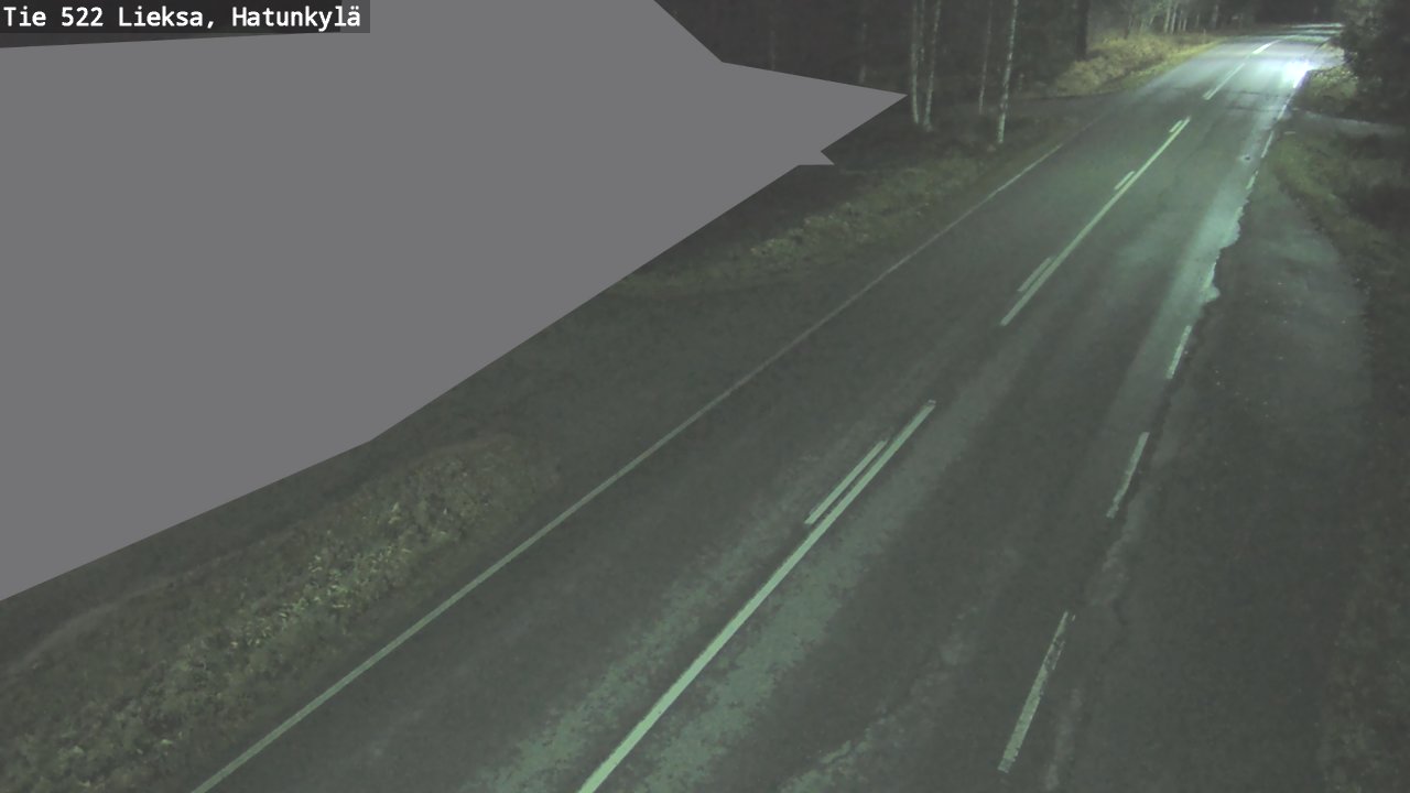 Weather Camera Image Väg 522 Lieksa, Hatunkylä, Lieksa, Pohjois-Karjala