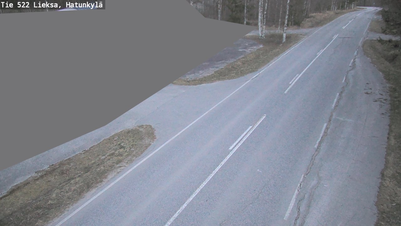 Weather Camera Image Väg 522 Lieksa, Hatunkylä, Lieksa, Pohjois-Karjala