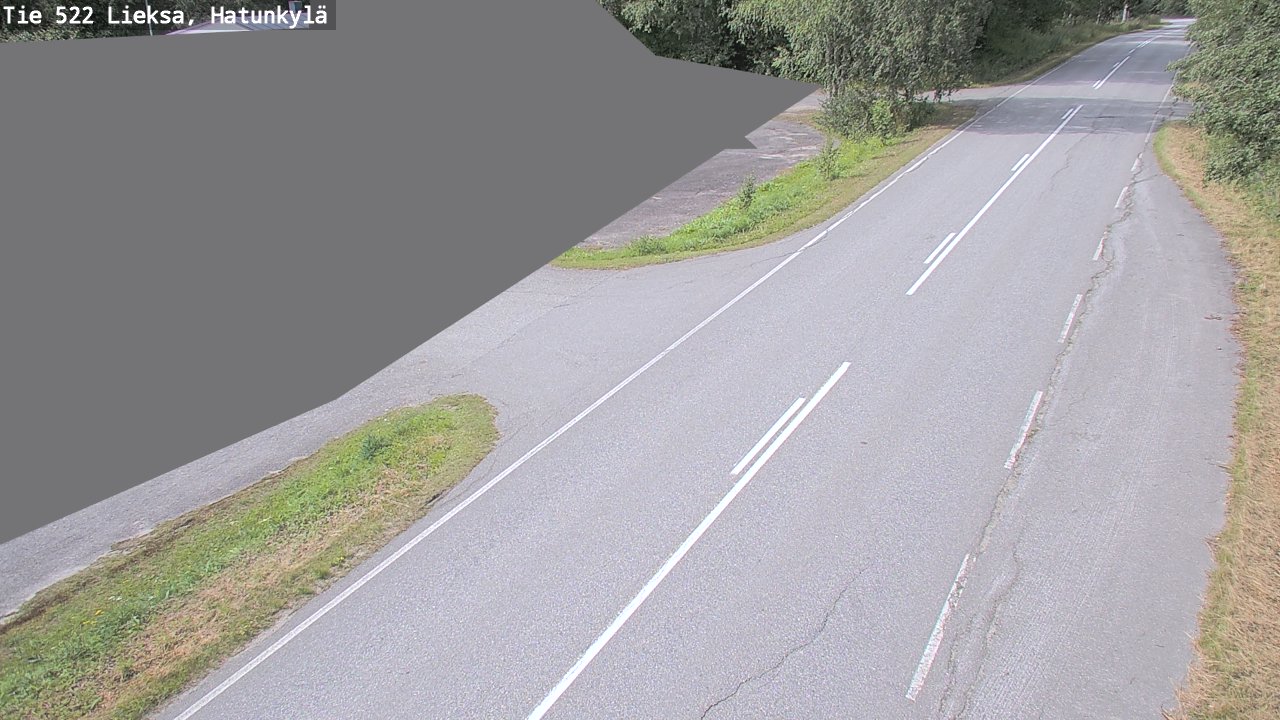 Weather Camera Image Väg 522 Lieksa, Hatunkylä, Lieksa, Pohjois-Karjala