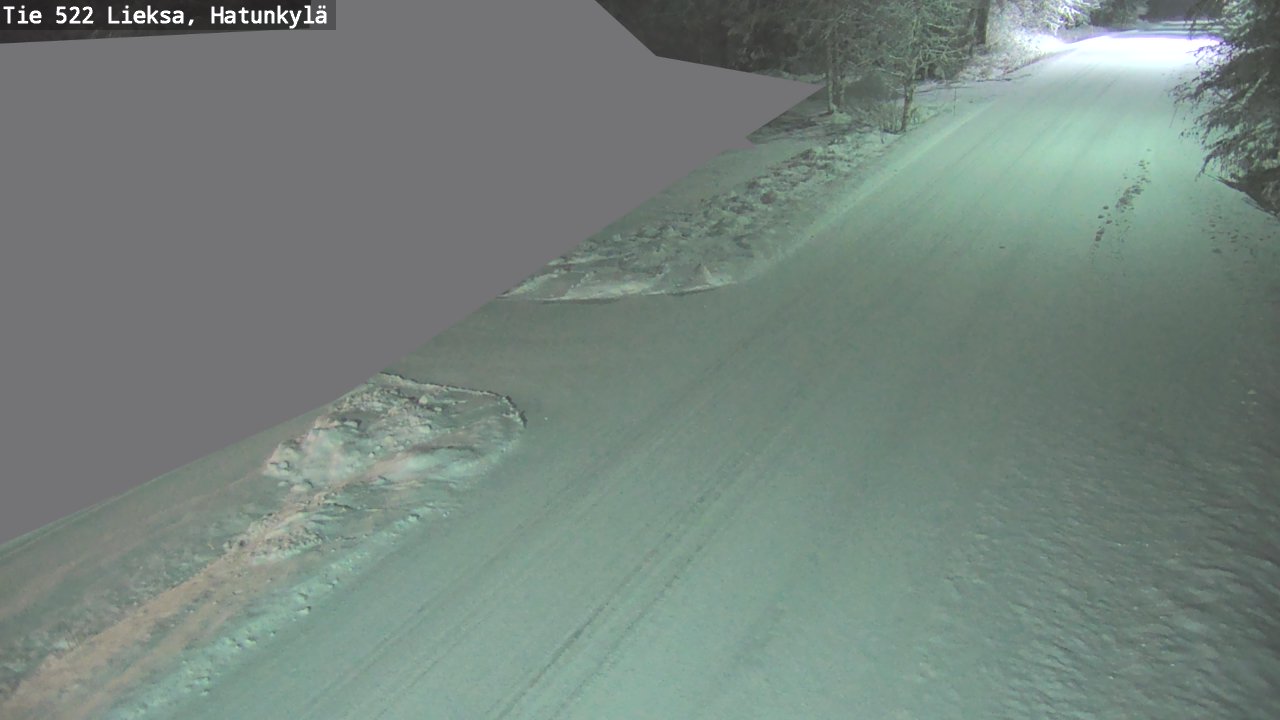 Weather Camera Image Väg 522 Lieksa, Hatunkylä, Lieksa, Pohjois-Karjala