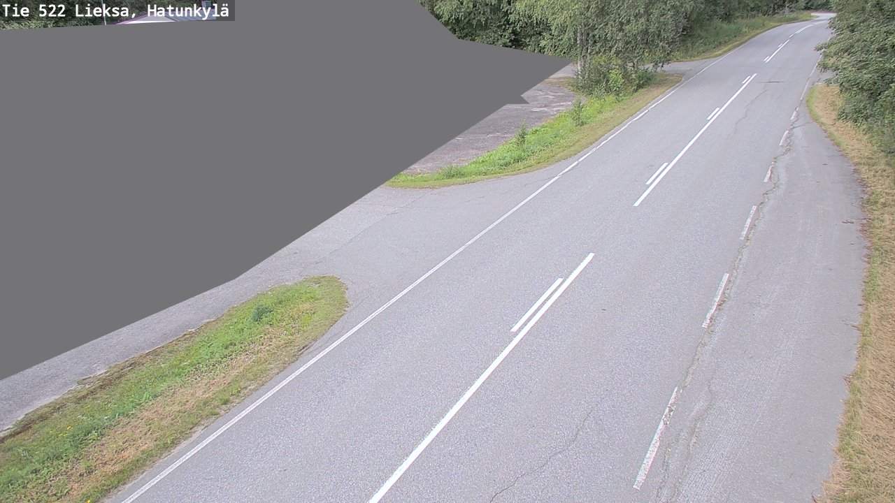 Weather Camera Image Väg 522 Lieksa, Hatunkylä, Lieksa, Pohjois-Karjala