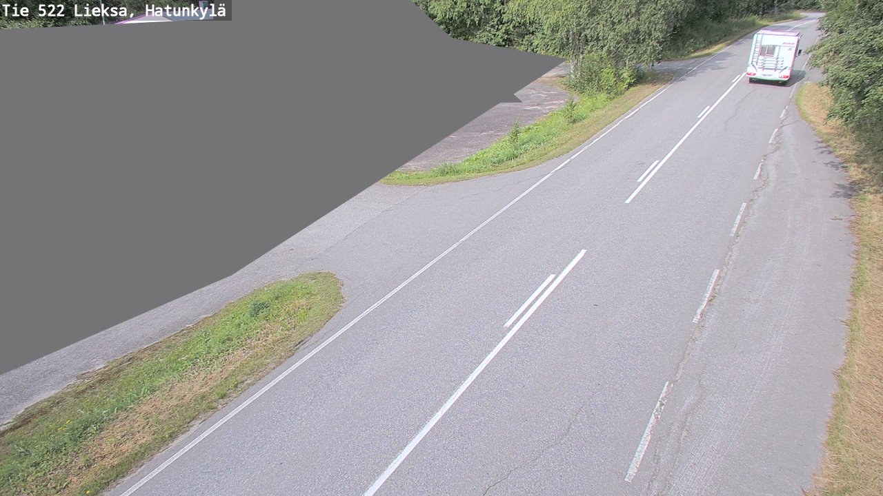 Weather Camera Image Väg 522 Lieksa, Hatunkylä, Lieksa, Pohjois-Karjala