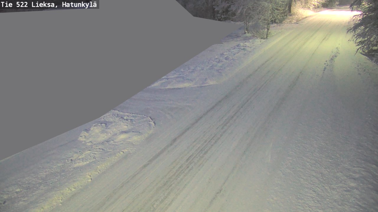 Weather Camera Image Väg 522 Lieksa, Hatunkylä, Lieksa, Pohjois-Karjala