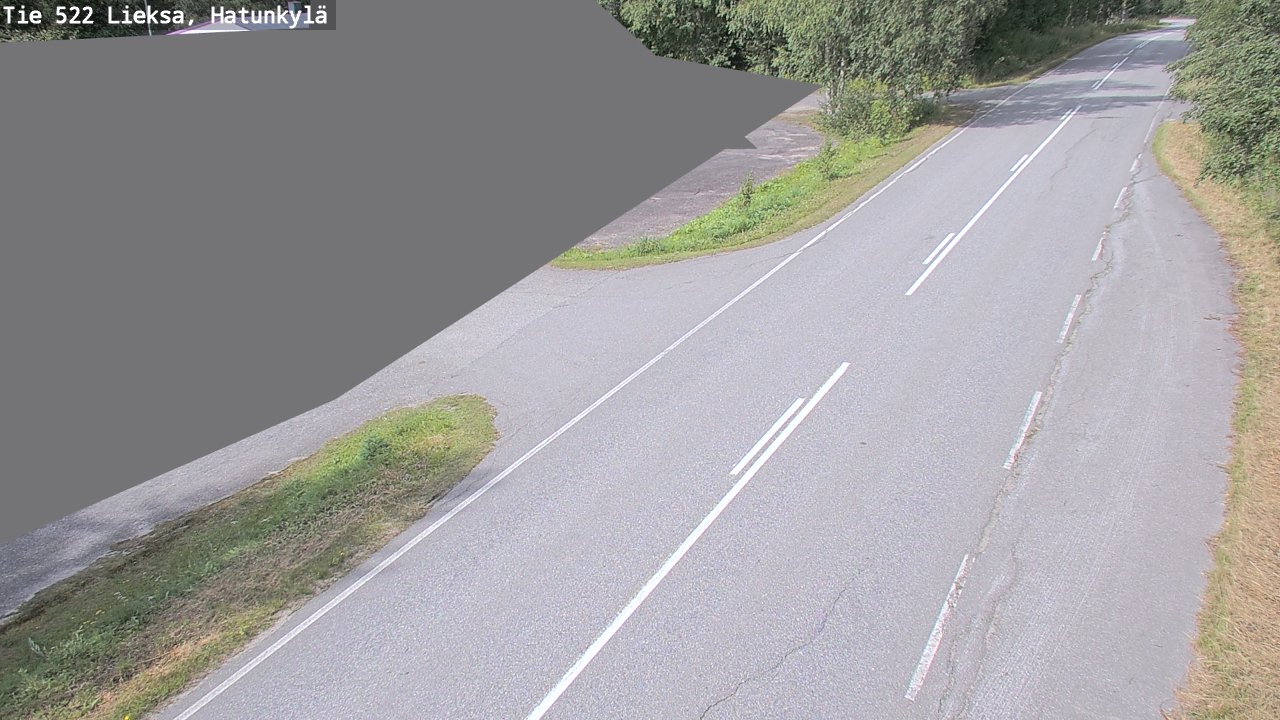 Weather Camera Image Väg 522 Lieksa, Hatunkylä, Lieksa, Pohjois-Karjala