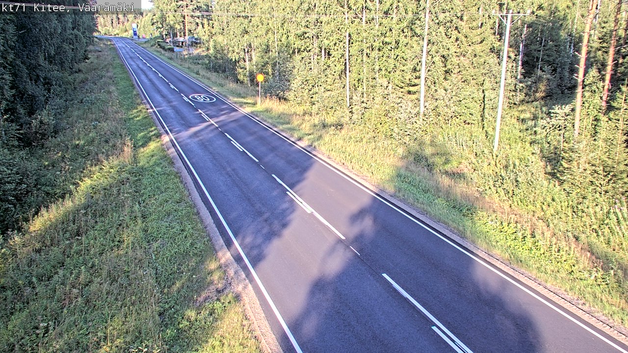Kelikamerat Kuva Tie 71 Kitee, Väärämäki, Kitee, Pohjois-Karjala