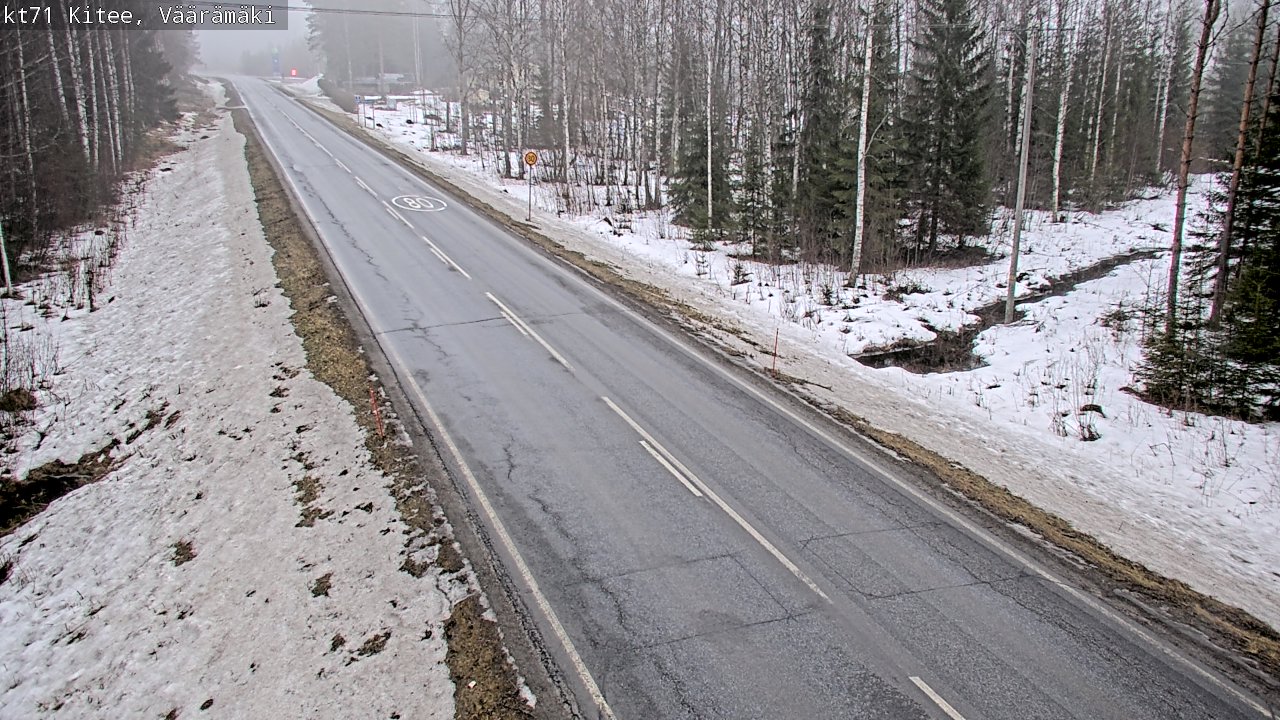 Kelikamerat Kuva Tie 71 Kitee, Väärämäki, Kitee, Pohjois-Karjala