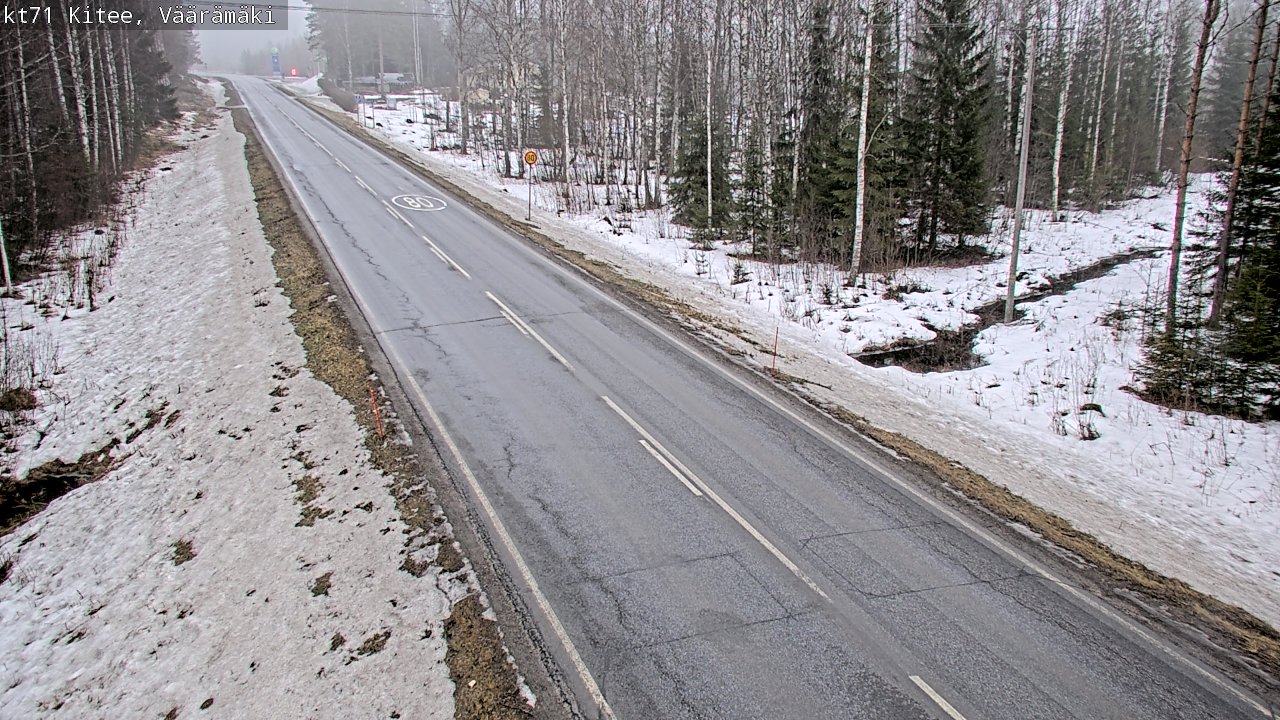 Kelikamerat Kuva Tie 71 Kitee, Väärämäki, Kitee, Pohjois-Karjala