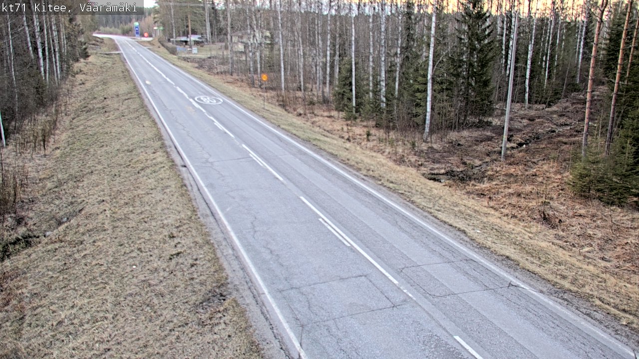 Weather Camera Image Road 71 Väärämäki, Kitee, Pohjois-Karjala