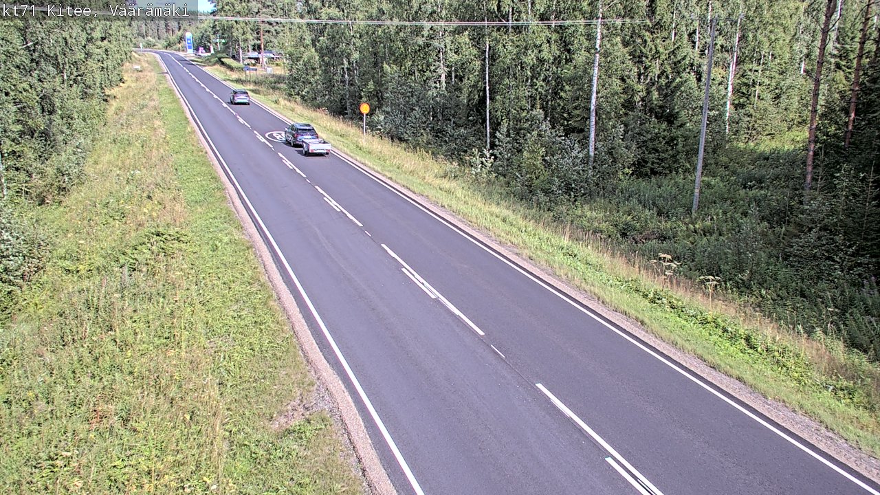 Kelikamerat Kuva Tie 71 Kitee, Väärämäki, Kitee, Pohjois-Karjala